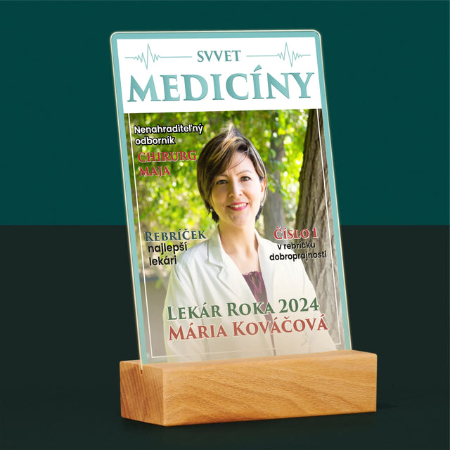 Obálka Časopisu: Svet Medicíny - Tlač Na Akrylové Sklo (Vertikálne)