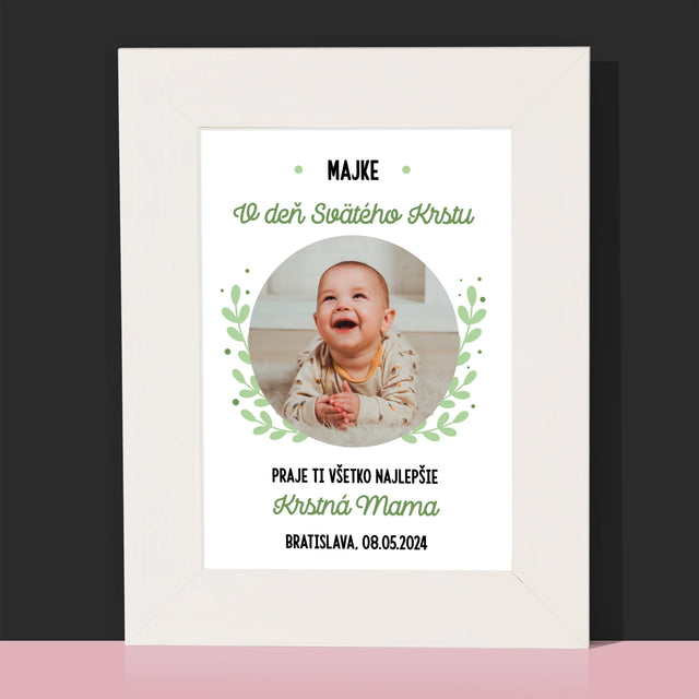 Fotografia A Podpis: Pri Príležitosti Svätého Krstu - Rámček Na Fotografiu (Vertikálne)