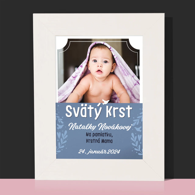 Fotografia A Podpis: Svätý Krst - Rámček Na Fotografiu (Vertikálne)