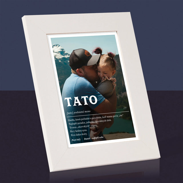 Fotografia A Podpis: Definícia Tato - Rámček Na Fotografiu (Vertikálne)