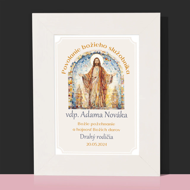 Meno A Podpis: Povolanie Božieho Služobníka - Rámček Na Fotografiu (Vertikálne)
