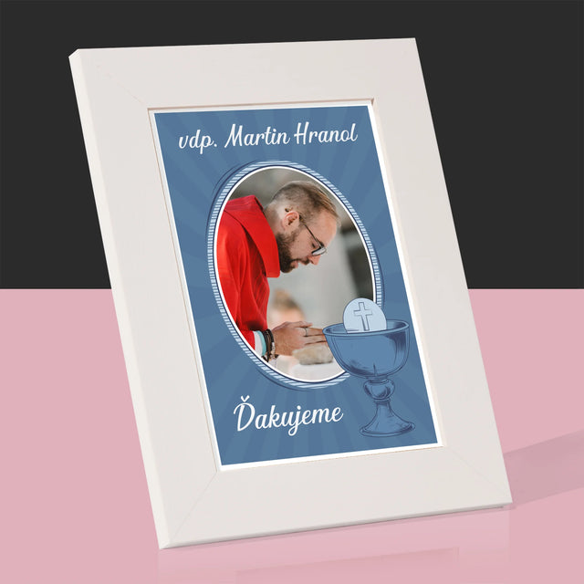 Meno A Podpis: Ďakujeme Vám - Rámček Na Fotografiu (Vertikálne)