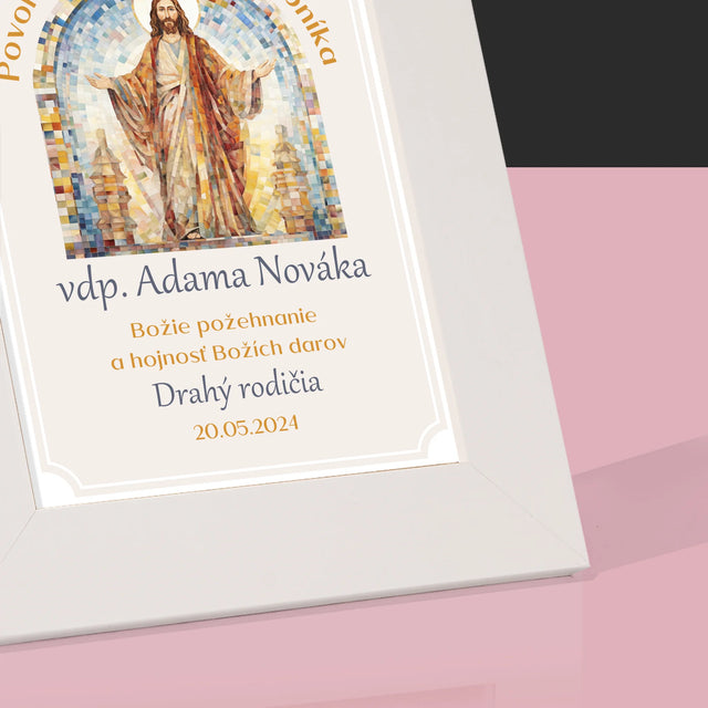 Meno A Podpis: Povolanie Božieho Služobníka - Rámček Na Fotografiu (Vertikálne)