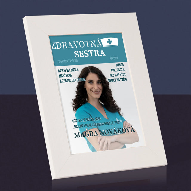 Obálka Časopisu: Zdravotná Sestra - Rámček Na Fotografiu (Vertikálne)