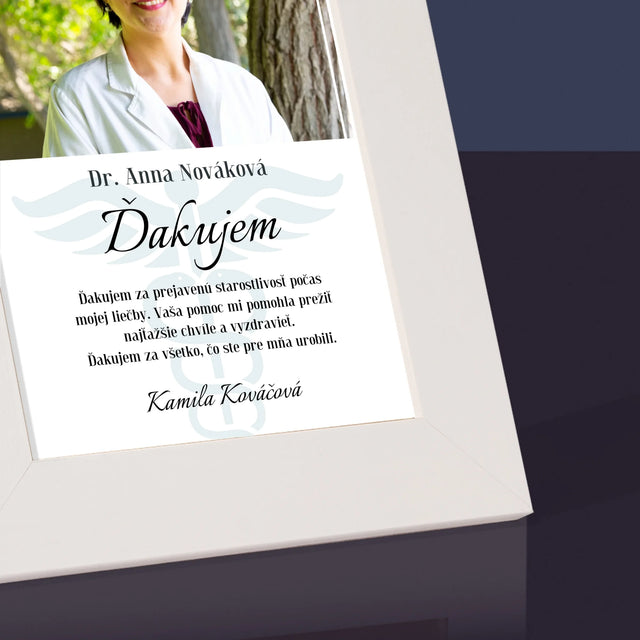 Fotografia A Podpis: Najúžasnejšia Zdravotná Sestra - Rámček Na Fotografiu (Vertikálne)