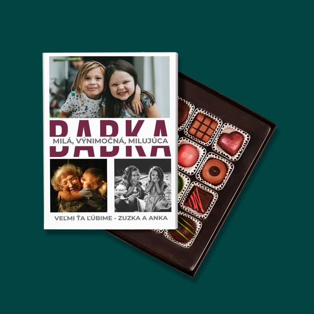 Fotokoláž: Babka Charakterové Vlastnosti - Pralinky