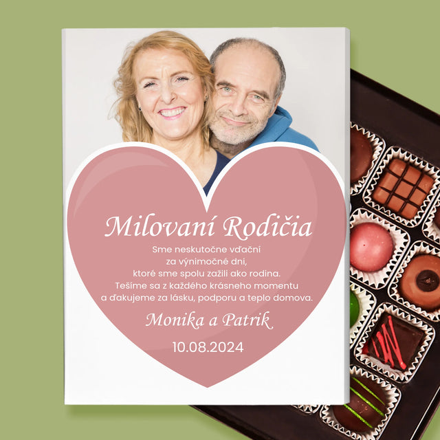 Fotografia A Podpis: Milovaní Rodičia - Pralinky