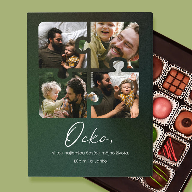 Fotokoláž: Puzzle Fotografie Pre Ocka - Pralinky