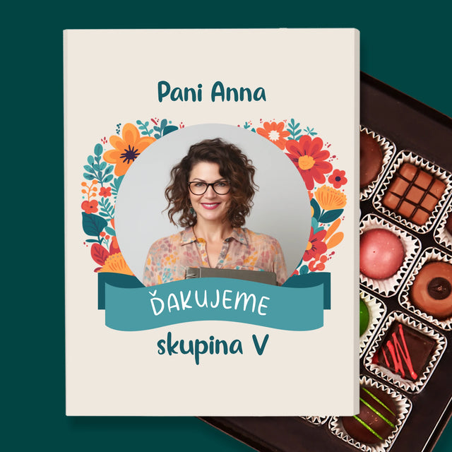Fotografia A Podpis: Poďakovanie Pani Učiteľke V Škôlke - Pralinky