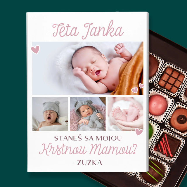 Fotokoláž: Staneš Sa Mojou Krstnou - Pralinky