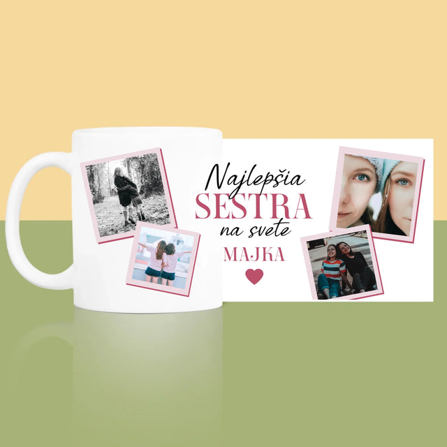 Fotokoláž: Najlepšia Sestra - Hrnček