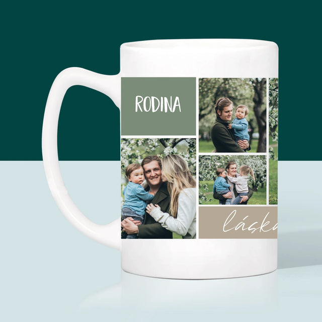 Fotokoláž: Rodinná Koláž Z Fotiek - Hrnček