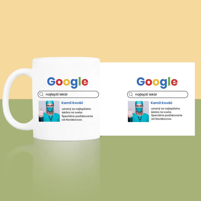 Fotografia A Podpis: Najlepší Lekár Výsledok Google - Hrnček