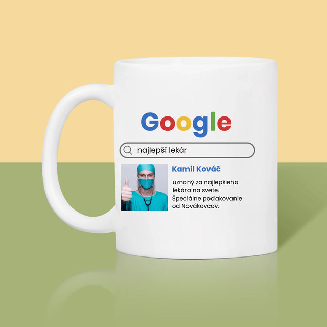 Fotografia A Podpis: Najlepší Lekár Výsledok Google - Hrnček