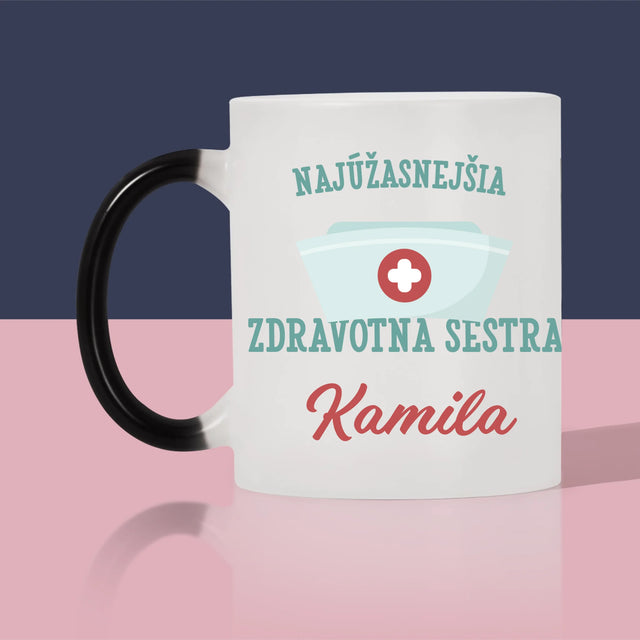 Fotokoláž: Najúžasnejšia Zdravotná Sestra - Hrnček