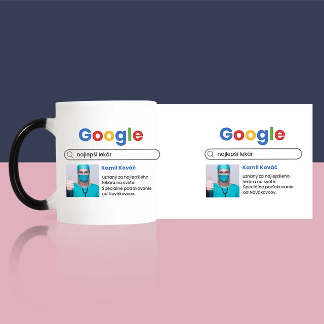 Fotografia A Podpis: Najlepší Lekár Výsledok Google - Hrnček