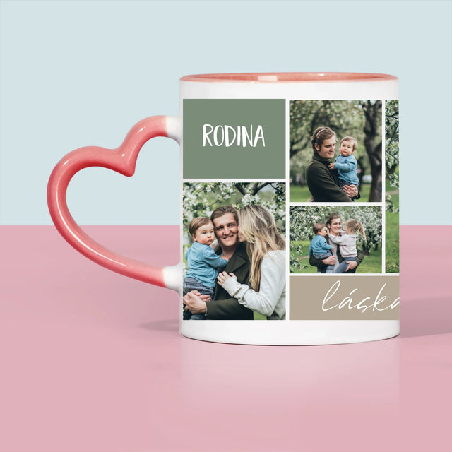 Fotokoláž: Rodinná Koláž Z Fotiek - Hrnček