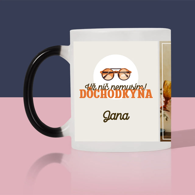Fotografia A Podpis: Nič Nemusím! Dôchodkyňa - Hrnček