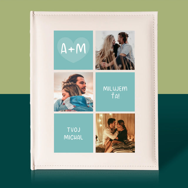 Fotokoláž: Milujem Ťa Iniciály - Album Na Fotografie