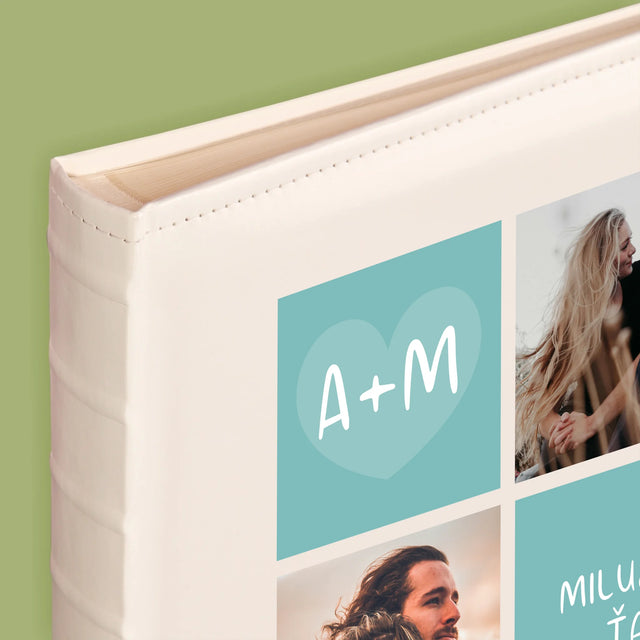 Fotokoláž: Milujem Ťa Iniciály - Album Na Fotografie