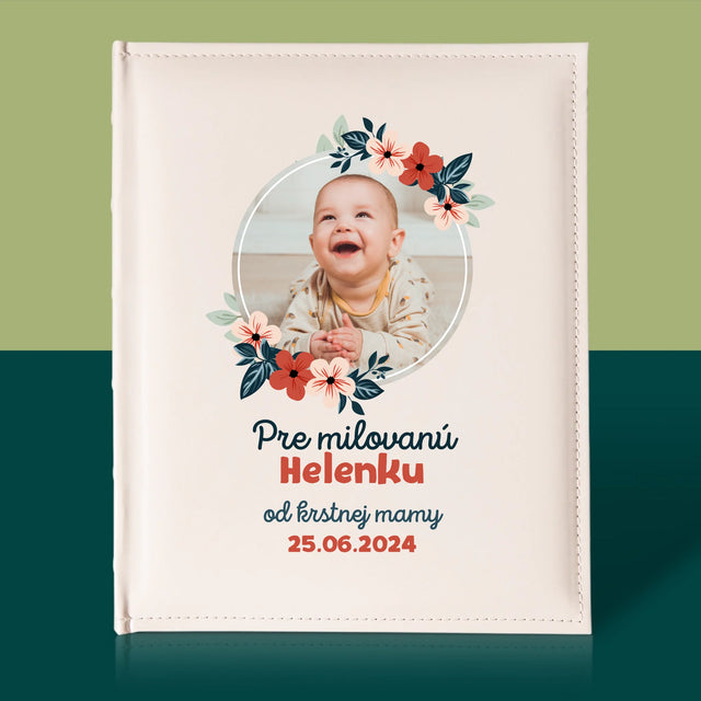 Fotografia A Podpis: Pre Dieťa Od Krstných Rodičov - Album Na Fotografie