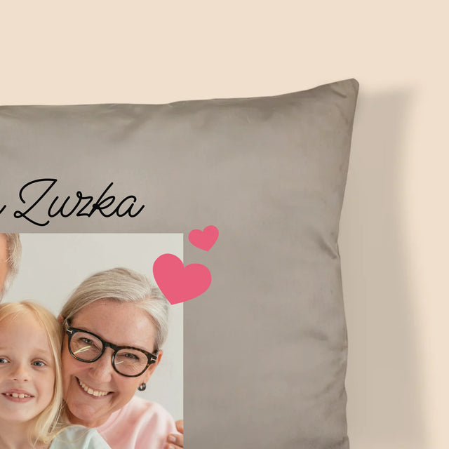 Fotografia A Podpis: Poďakovanie Pre Starých Rodičov - Vankúš 