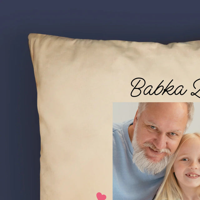 Fotografia A Podpis: Poďakovanie Pre Starých Rodičov - Vankúš 