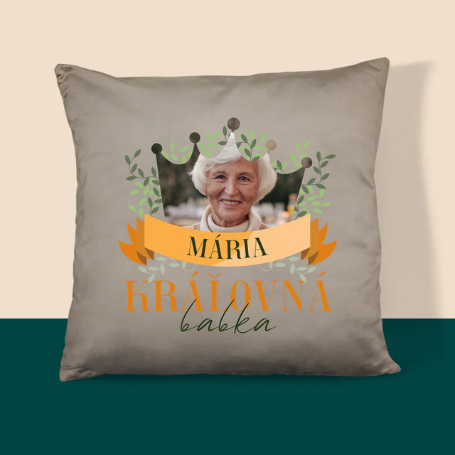 Fotografia A Podpis: Kráľovná Babka - Vankúš 