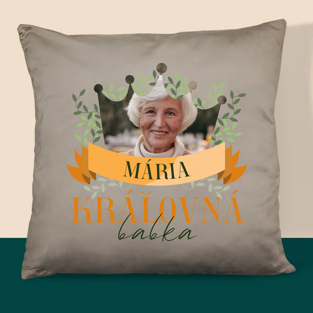 Fotografia A Podpis: Kráľovná Babka - Vankúš 