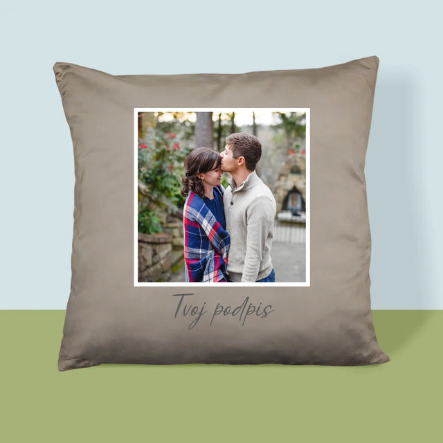 Fotografia A Podpis: Tvoja Fotografia A Podpis - Vankúš 