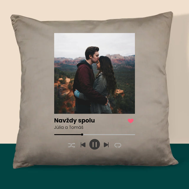 Fotografia A Podpis: Spotify S Tvojou Fotografiou - Vankúš 