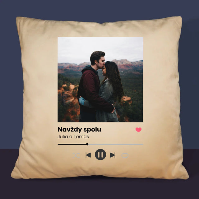 Fotografia A Podpis: Spotify S Tvojou Fotografiou - Vankúš 