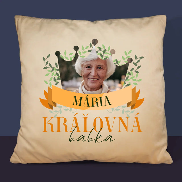Fotografia A Podpis: Kráľovná Babka - Vankúš 