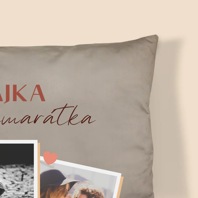 Fotokoláž: Kamarátka Je Poklad - Vankúš 