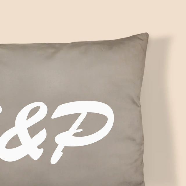 Monogram: Iniciály Srdcia - Vankúš 