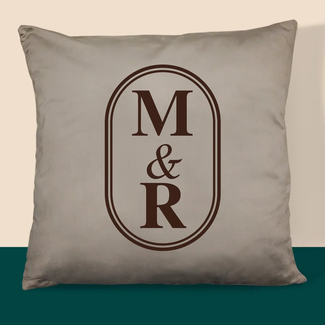 Monogram: Klasické Iniciály - Vankúš 