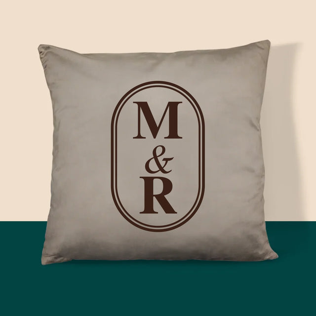 Monogram: Klasické Iniciály - Vankúš 