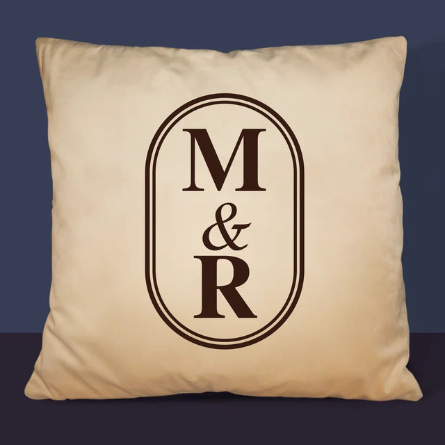 Monogram: Klasické Iniciály - Vankúš 
