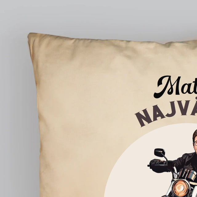 Tvoja Postava: Fanúšik Motocyklov - Vankúš 
