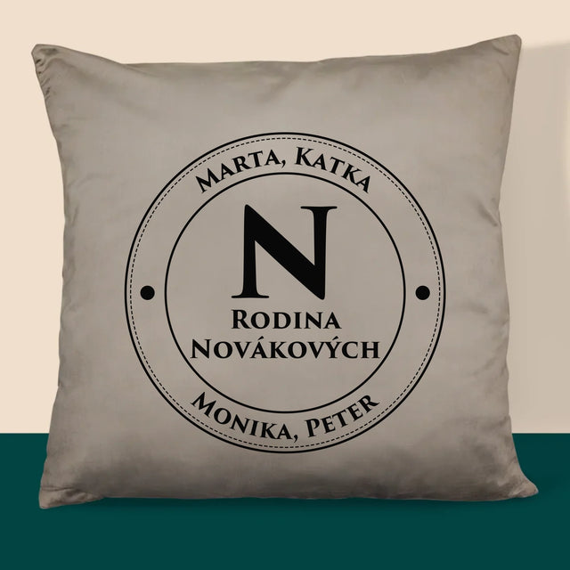 Monogram: Rodinný Monogram 2 - Vankúš 