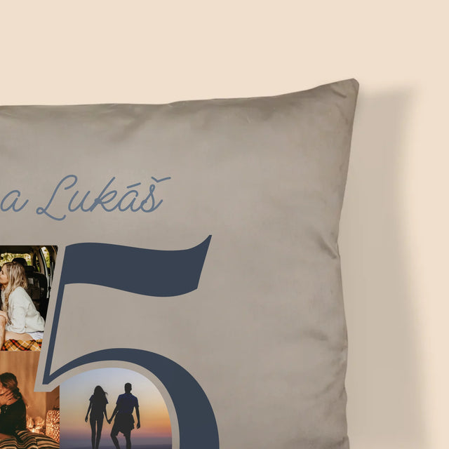 Fotokoláž: 5 Rokov Spolu - Vankúš 