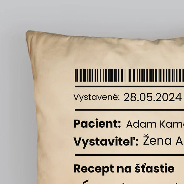Meno A Podpis: Recept Na Šťastie - Vankúš 