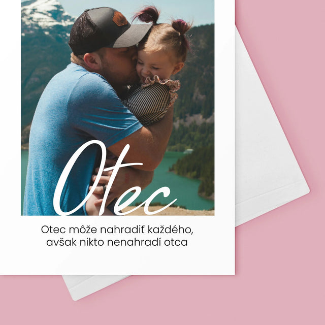 Fotografia A Podpis: Nenahraditeľný Otecko Priania - Kartička S Prianiami