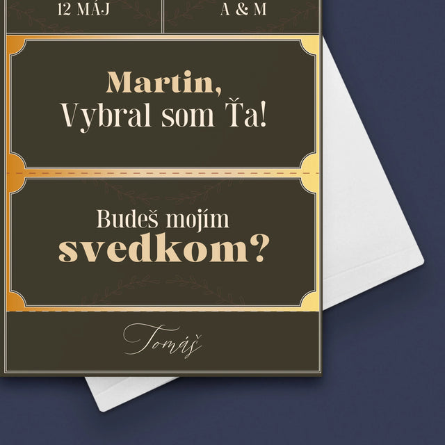 Meno A Podpis: Vip Vstupenky Svedok - Kartička S Prianiami
