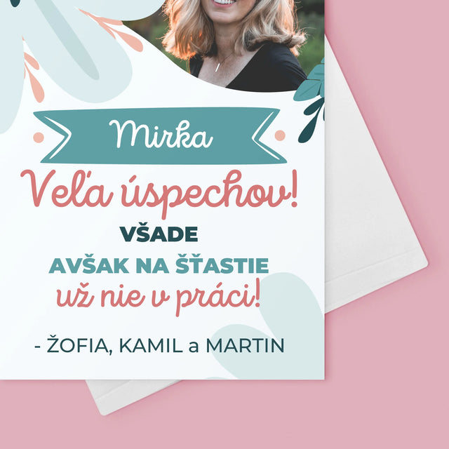 Fotografia A Podpis: Úspechy, Ale Nie V Práci - Kartička S Prianiami