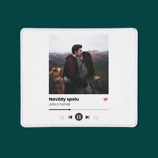 Fotografia A Podpis: Spotify S Tvojou Fotografiou - Podložka Pod Myš