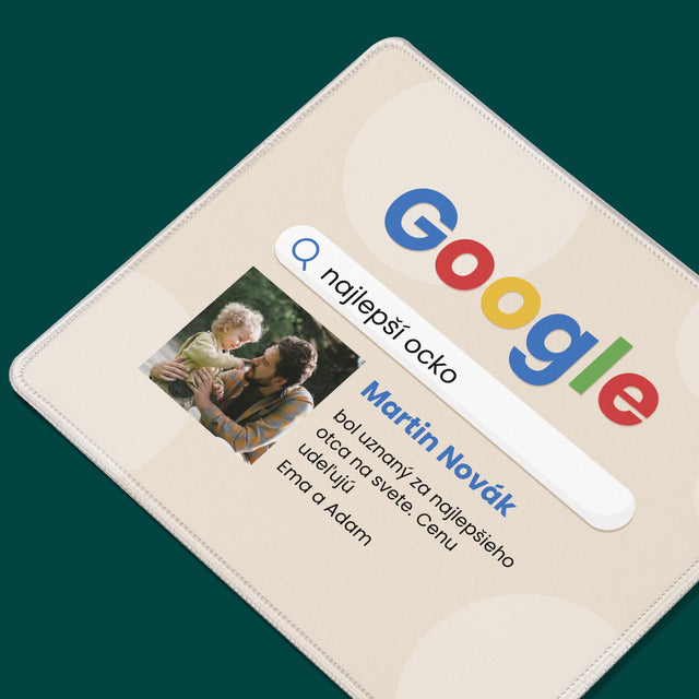 Fotografia A Podpis: Najlepší Ocko Výsledok Google - Podložka Pod Myš