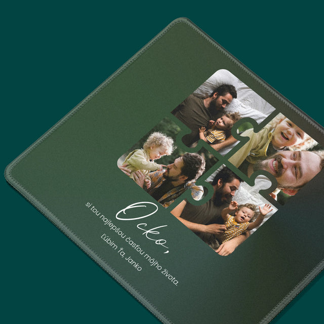 Fotokoláž: Puzzle Fotografie Pre Ocka - Podložka Pod Myš