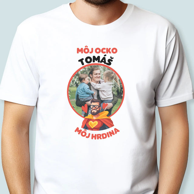 Fotografia A Podpis: Ocko Môj Hrdina - Pánske Tričko