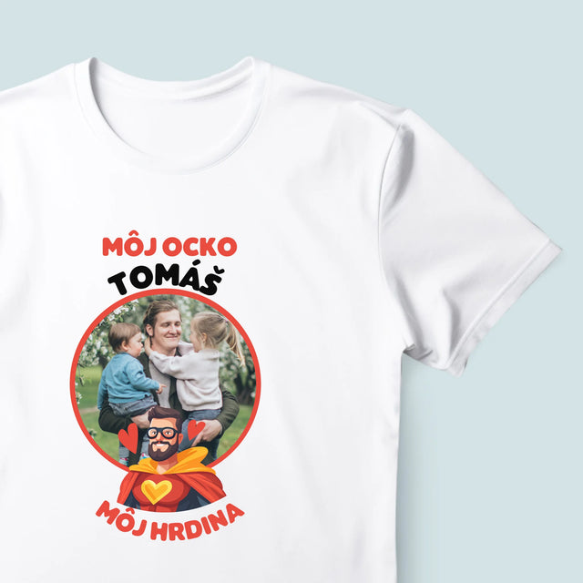 Fotografia A Podpis: Ocko Môj Hrdina - Pánske Tričko